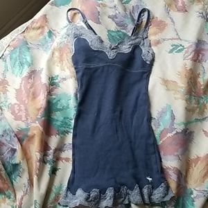 Aerocrombie blue tank top (size small)